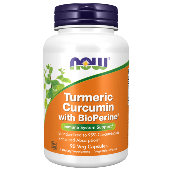 NOW Foods Turmeric Curcumin with BioPerine® - 90 Veg Capsules