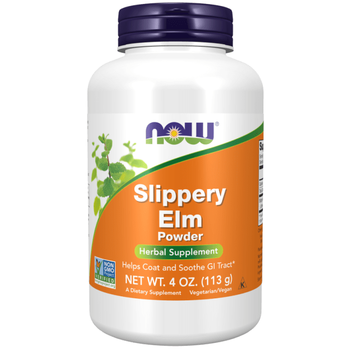 NOW Foods Slippery Elm Powder Vegetarian - 4 oz.