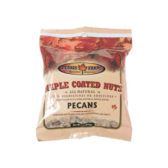 Dennis Farms Maple Coated Pecans, 4 oz.