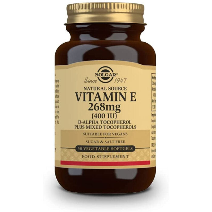 Solgar Vitamin E 400 IU, 50 Softgels