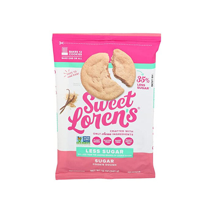 Sweet Loren's Less Sugar Place & Bake Sugar Cookie Dough, 12 oz.