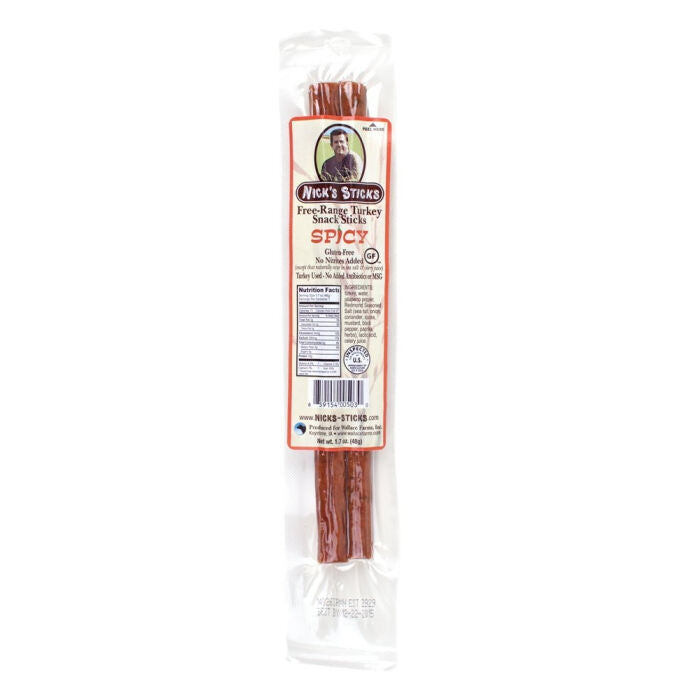 Nick's Sticks Spicy Turkey Snack Stick, 1.7 oz.