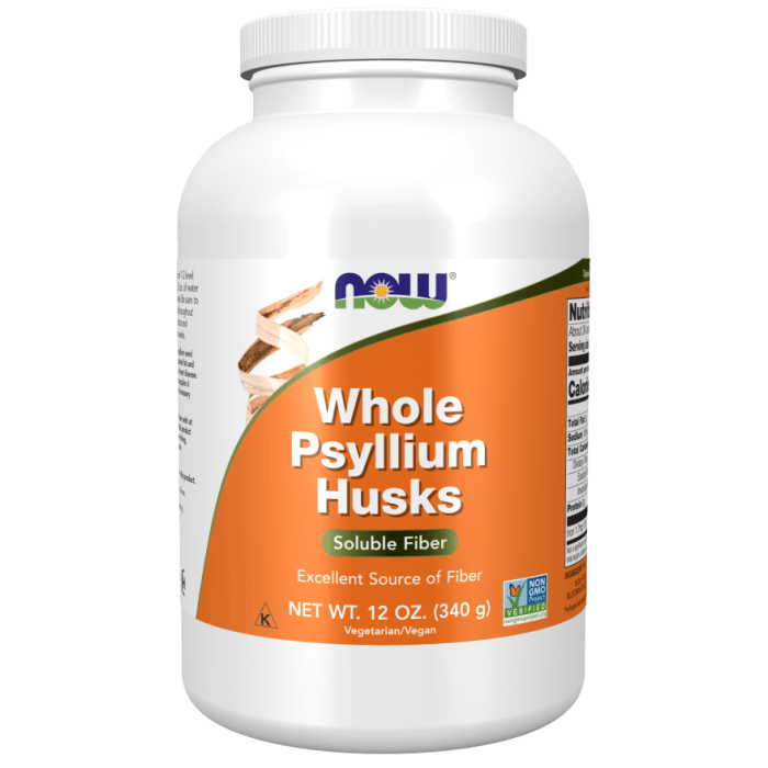 NOW Foods Psyllium Husks, Whole - 12 oz