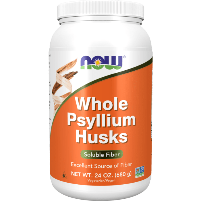 NOW Foods Psyllium Husks, Whole - 24 oz.