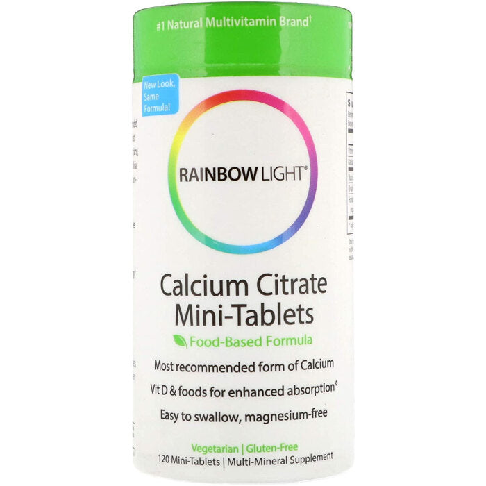 Rainbow Light Calcium Citrate Mini Tabs, 120 Tablets