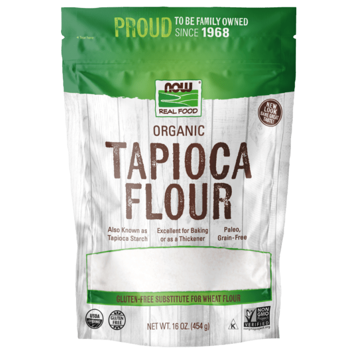 NOW Foods Tapioca Flour, Organic - 16 oz.