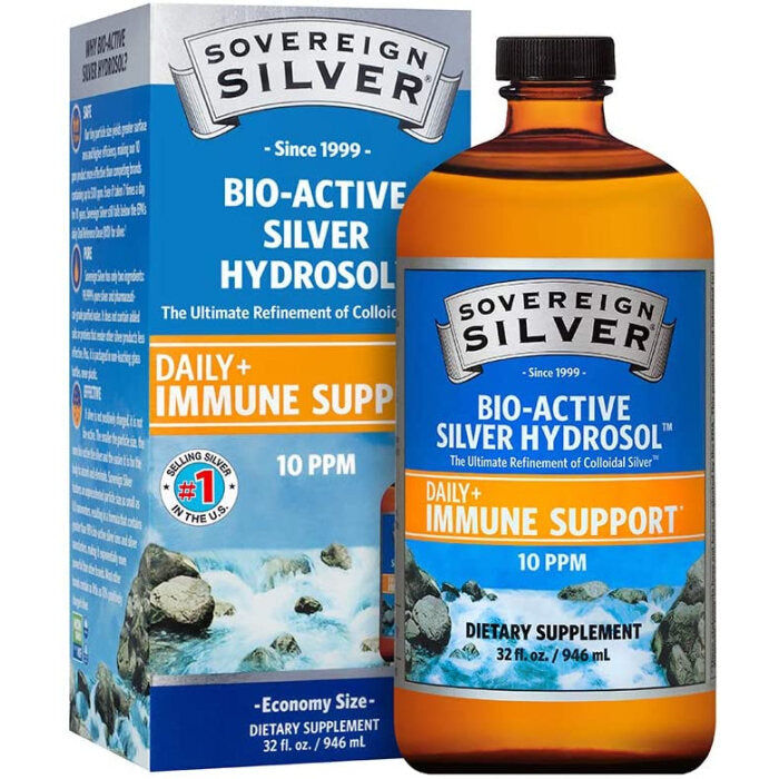 Sovereign Silver Bio-Active Silver Hydrosol Twist Top 10ppm, 32 oz.