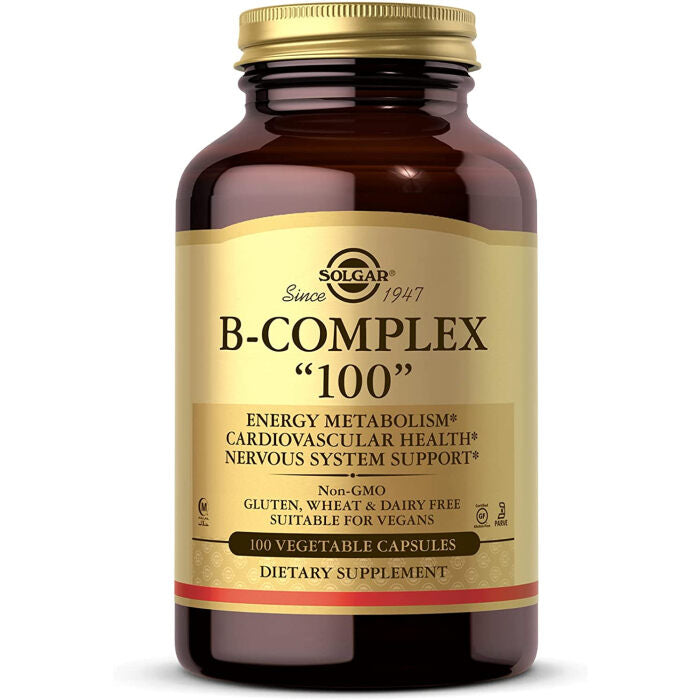 Solgar B-Complex 100, 100 Vegetable Capsules