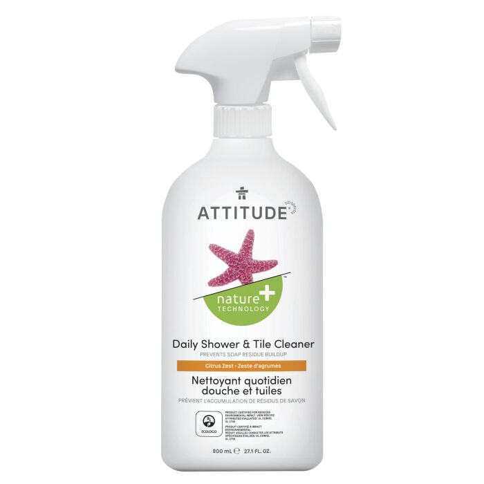 Attitude Tile & Shower Cleaner Citrus Zest, 27 oz.