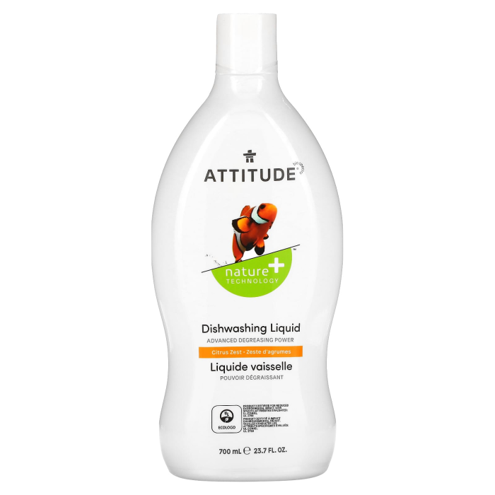 Attitude Dishwashing Liquid Citrus Zest, 23.7oz.