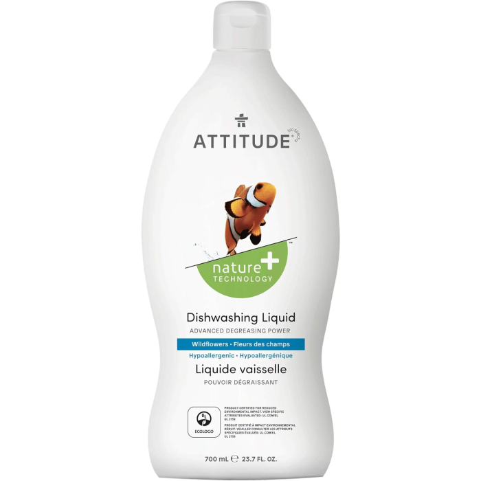 Attitude Dishwashing Liquid Wildflowers, 23.7oz.