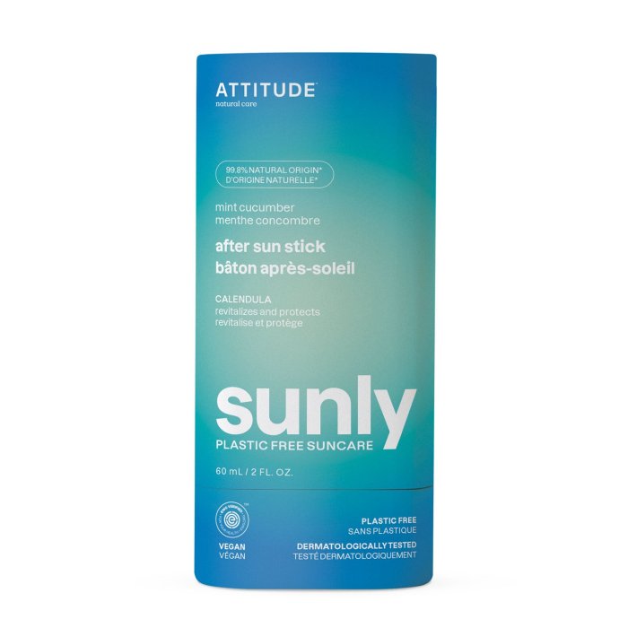 Attitude After Sun Stick 30 SPF Mint & Cucumber, 2oz.