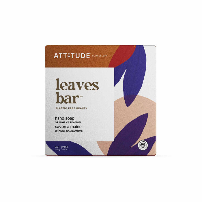 Attitude Orange Cardamom Hand Soap Bar, 4 oz.