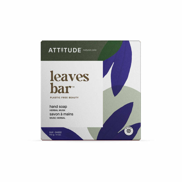 Attitude Herbal Musk Hand Soap Bar, 4 oz.