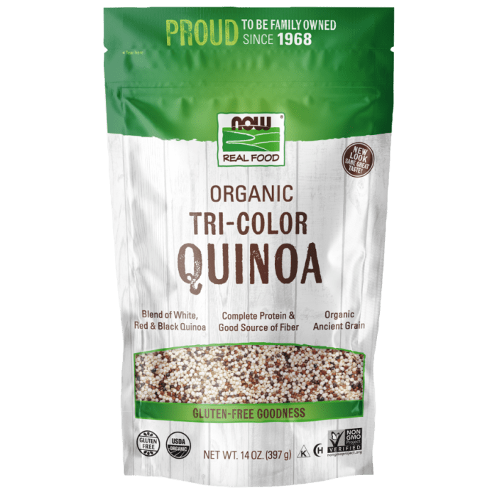 NOW Foods Tri-Color Quinoa, Organic - 14 oz.