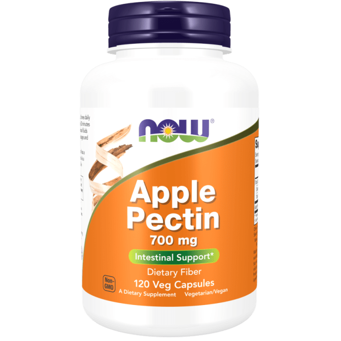 NOW Foods Apple Pectin 700 mg - 120 Veg Capsules