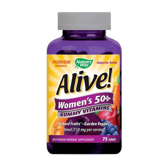 Nature's Way Alive! Women's 50+ Gummy Multi, 75 Gummies