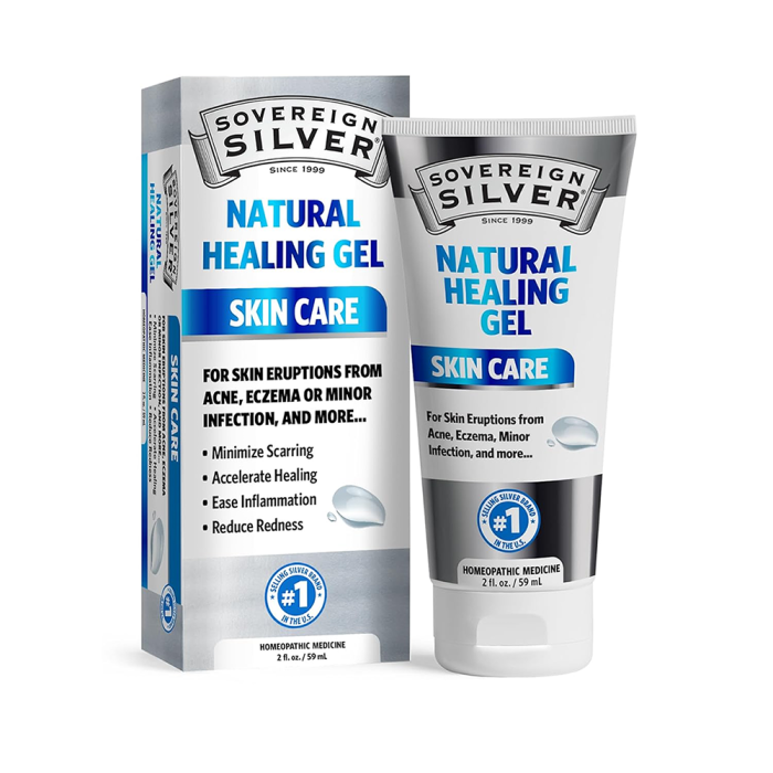 Sovereign Silver Natural Healing Gel Skin Care, 2oz.