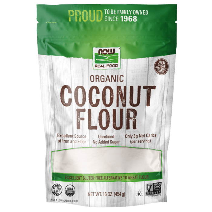 NOW Foods Coconut Flour, Organic - 16 oz.