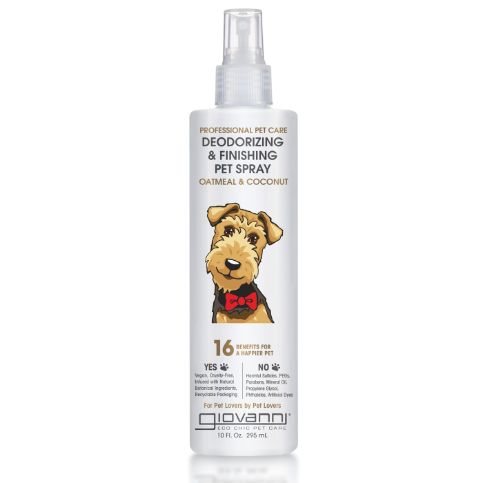 Giovanni Professional Pet Care Deodorizing & Finishing Pet Spray Oatmeal & Coconut, 10oz.