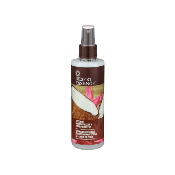 Desert Essence Coconut Hair Defrizzer & Heat Protector, 8.5 fl.oz.