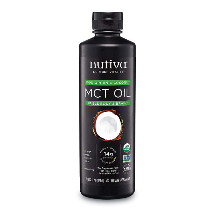 Nutiva Organic MCT Oil unflavored, 16 oz.