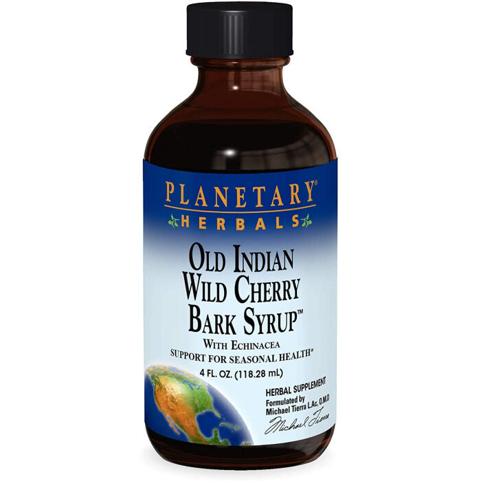 Planetary Herbals Old Indian Wild Cherry Bark Syrup, 4 fl.oz.