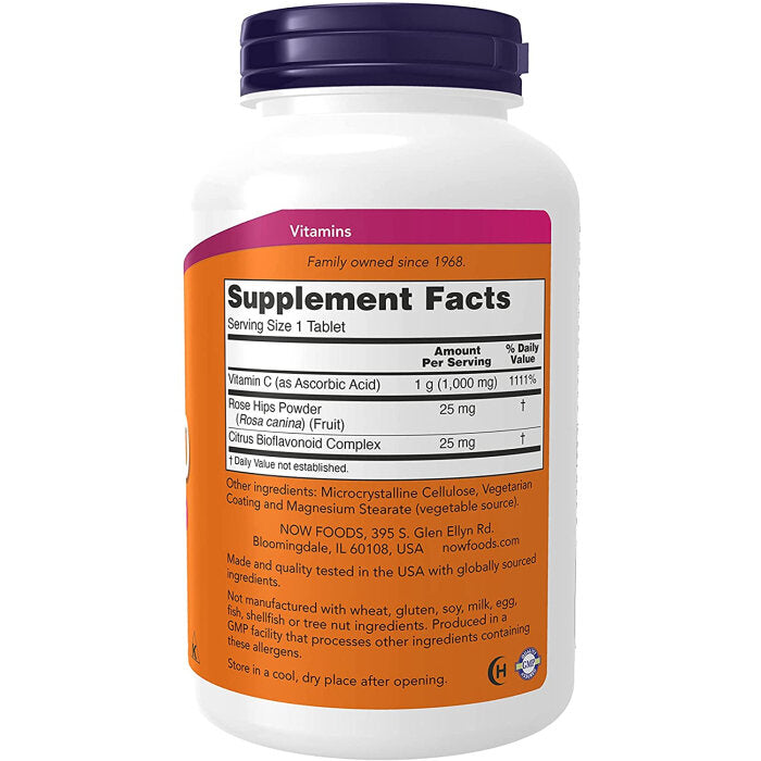 NOW Foods Vitamin C-1000 Sustained Release - 250 Tablets