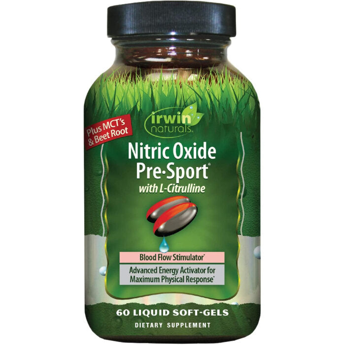 Irwin Naturals Nitric Oxide Pre-Sport, 60 Softgels