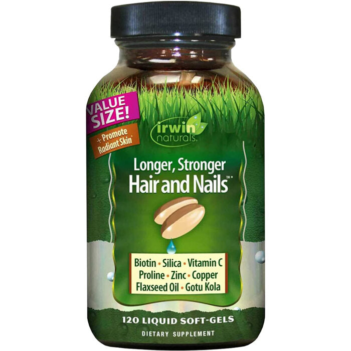 Irwin Naturals Healthy Skin & Hair Plus Nails, 120 Softgels