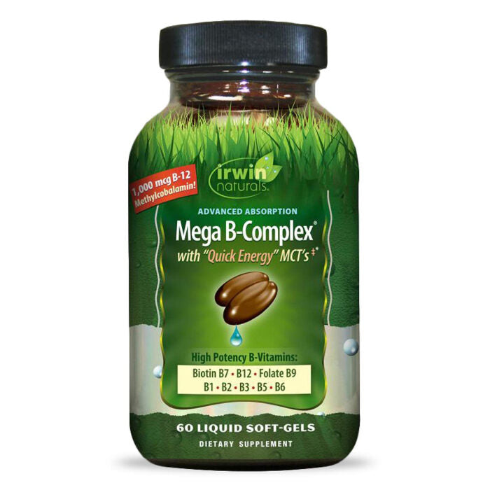 Irwin Naturals Mega B-Complex, 60 Softgels