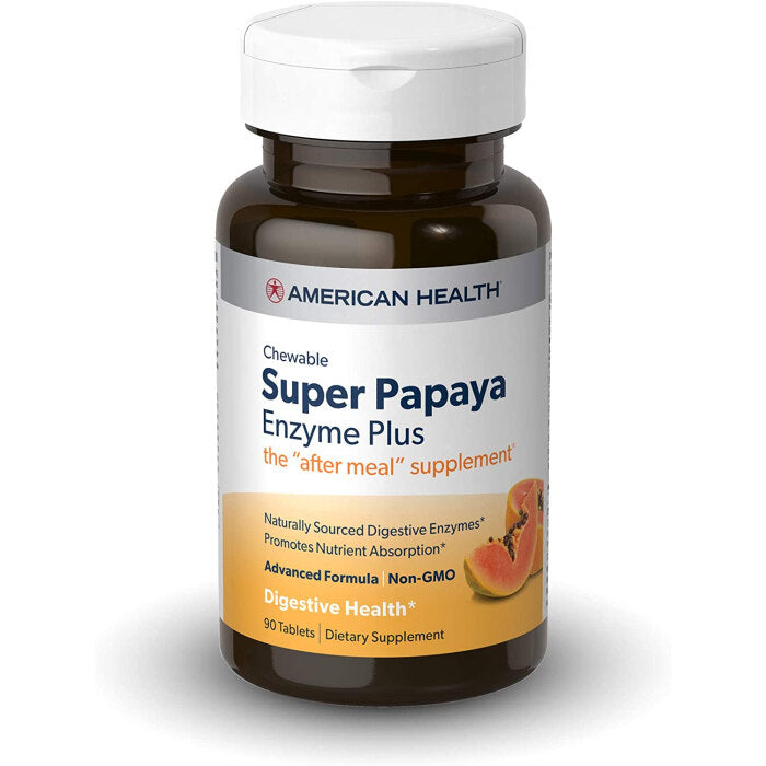 American Health Super Papaya Enzyme Plus, 90 Tablets