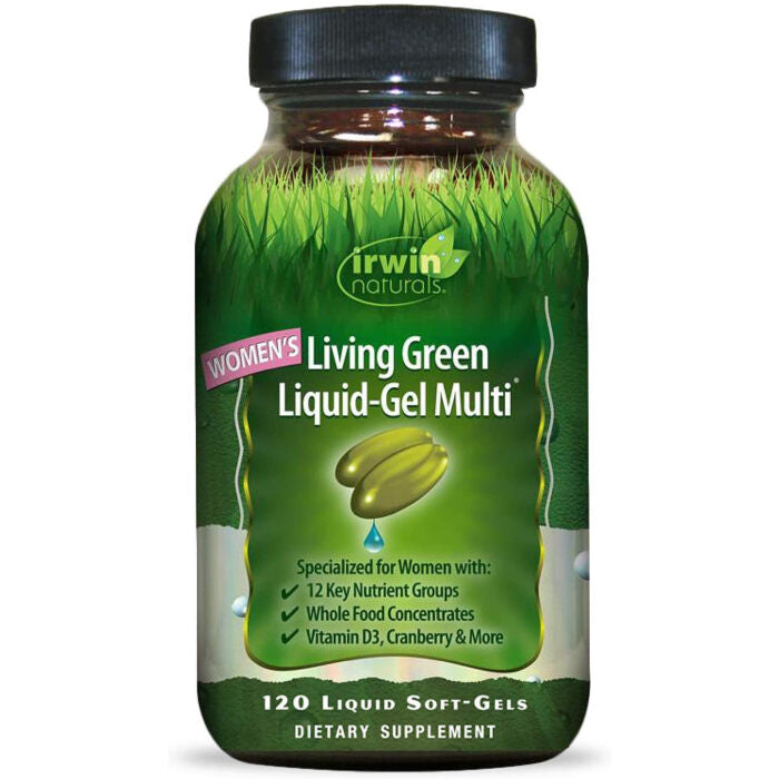 Irwin Naturals Women's Living Green Liquid-Gel Multi-Vitamin, 120 Softgels