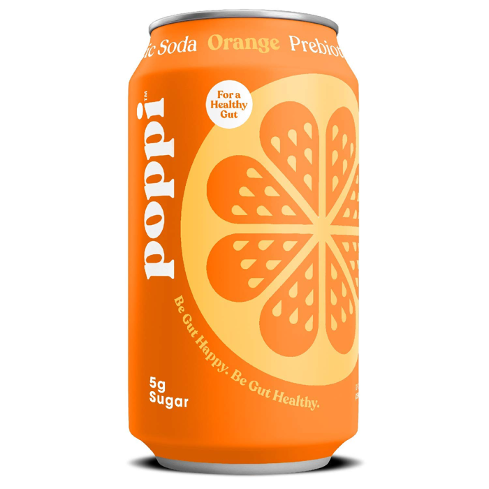 Poppi Orange Prebiotic Soda, 12oz.