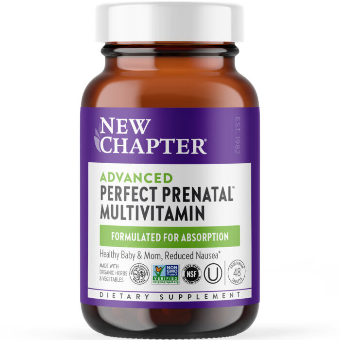 New Chapter Perfect Prenatal Multivitamin, 48 Tablets