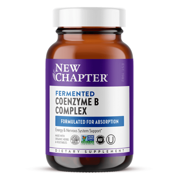 New Chapter Fermented Coenzyme B Complex, 90 Tablets