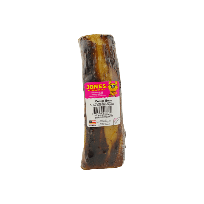 Jones Natural Chews Beef Center Bone, 7in