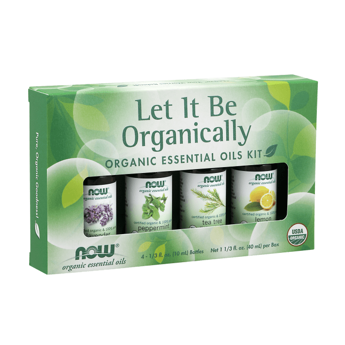 NOW Foods Let It Be Organically Organic Oils Kit