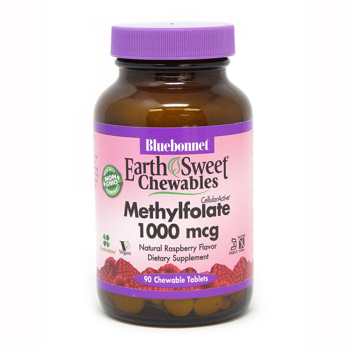 Bluebonnet Methylfolate 1000 mcg, 90 Chewable Tablets