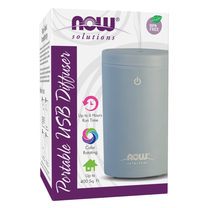 NOW Foods Portable USB Ultrasonic Oil Diffuser