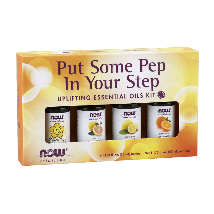 NOW Foods Put Some Pep in Your Step Essential Oils Kit