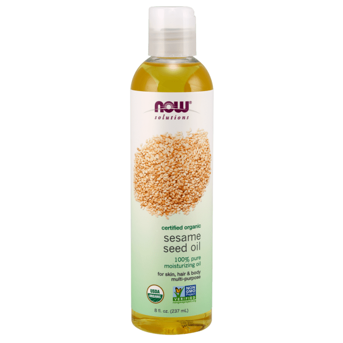 NOW Foods Sesame Seed Oil, Organic - 8 fl. oz.