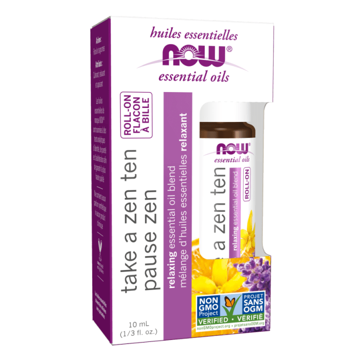 NOW Foods Take A Zen Ten Essential Oil Blend Roll-On - 10 mL