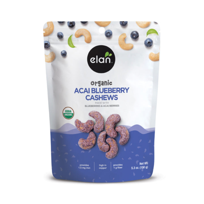 Elan Organic Acai Blueberry Cashews, 5.3oz