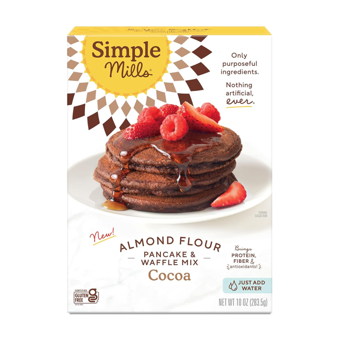 Simple Mills Cocoa Pancake and Waffle Mix, 10oz.