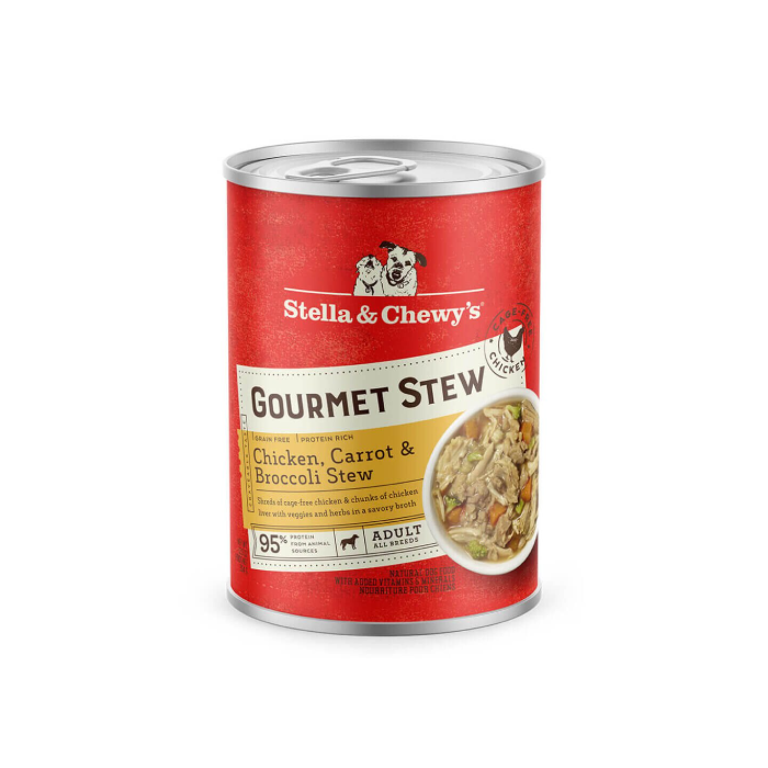 Stella & Chewy's Gourmet Chicken, Carrot & Broccoli Stew for Dogs, 12.5oz.