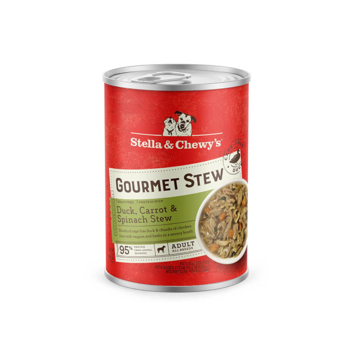 Stella & Chewy's Gourmet Duck, Carrot & Spinach Stew for Dogs, 12.5oz.