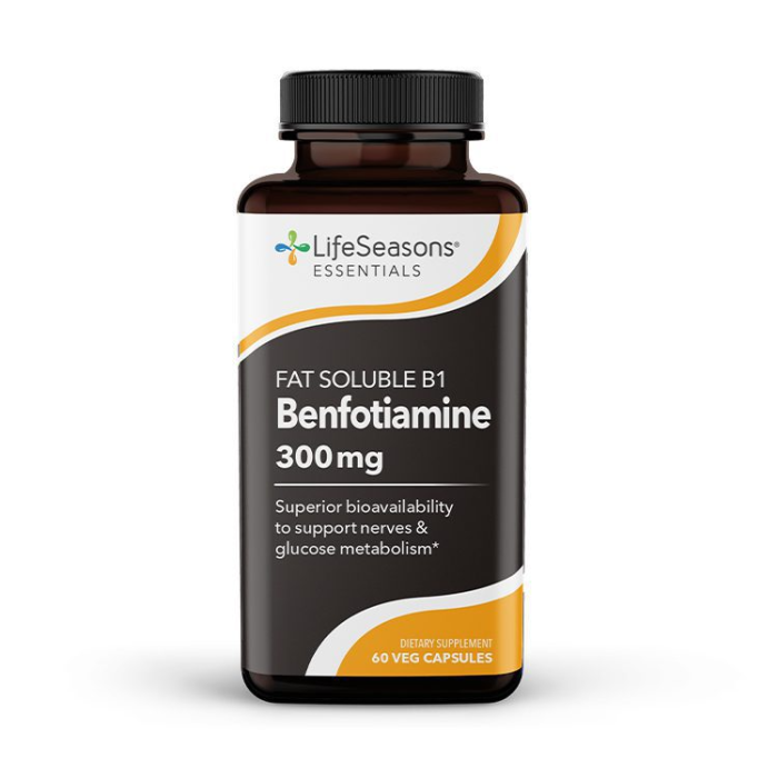 Life Seasons Fat Soluble B1 Benfotiamine 300g, 60 Capsules