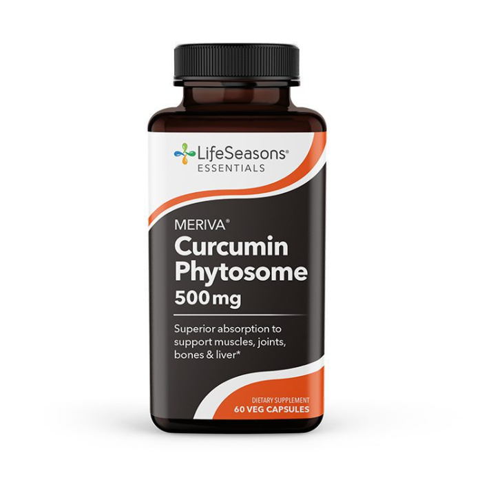 LifeSeasons Meriva Curcumin Phytosome 500mg, 60 Veg Capsules