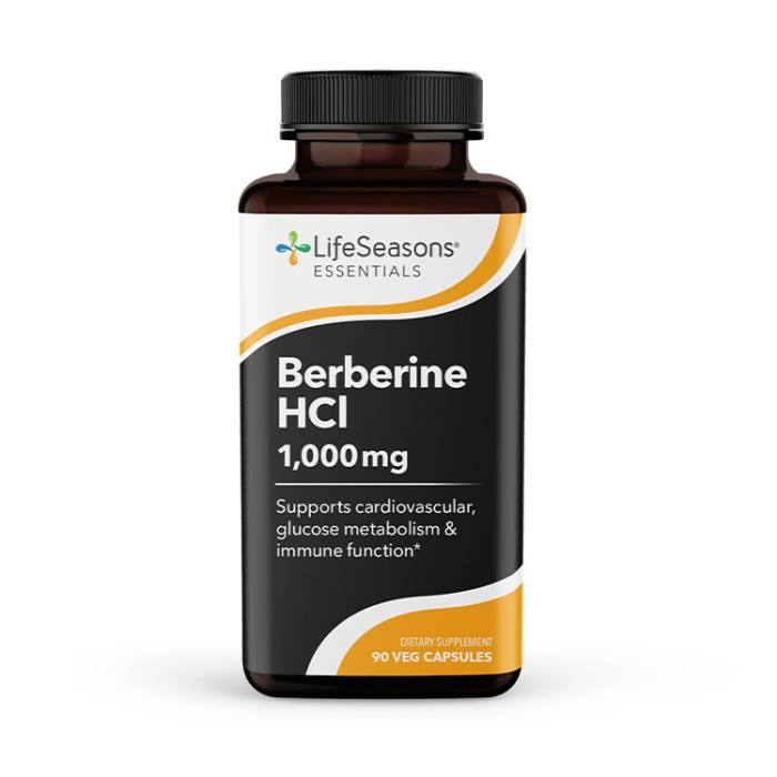 LifeSeasons Berberine HCl 1000mg, 90 Veg Capsules